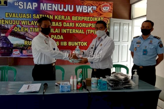 Rutan Buntok Terima Bantuan Pencegahan COVID-19