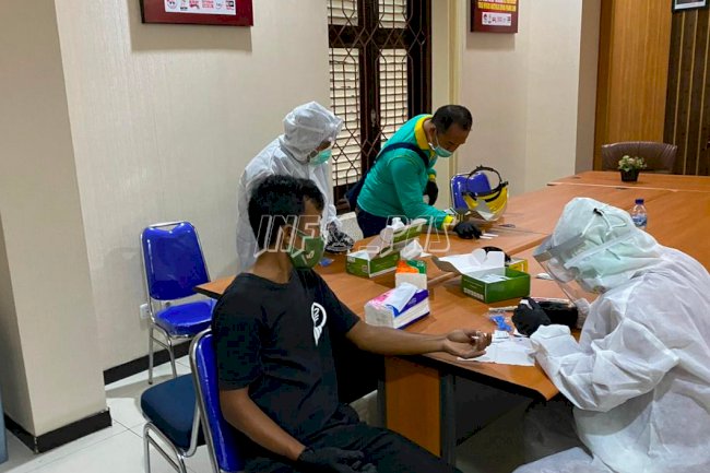 Cegah Penyebaran COVID-19, Kanwil Kemenkumham Banten Lakukan Rapid Test dan PCR Swab