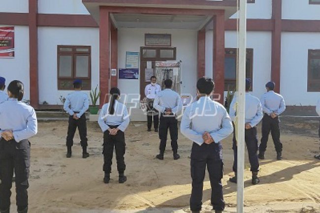 Kalapas Sukamara Terus Mengingatkan tentang Protokol Kesehatan