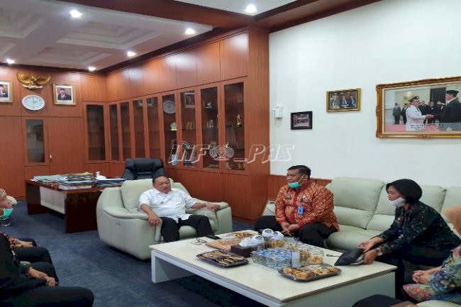 Kalapas Cilegon Dampingi Kakanwil Banten Sambangi Pemkot Cilegon