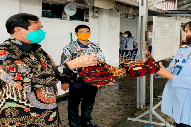 Kakanwil Lampung Puji Tapis WBP LPP Bandar Lampung