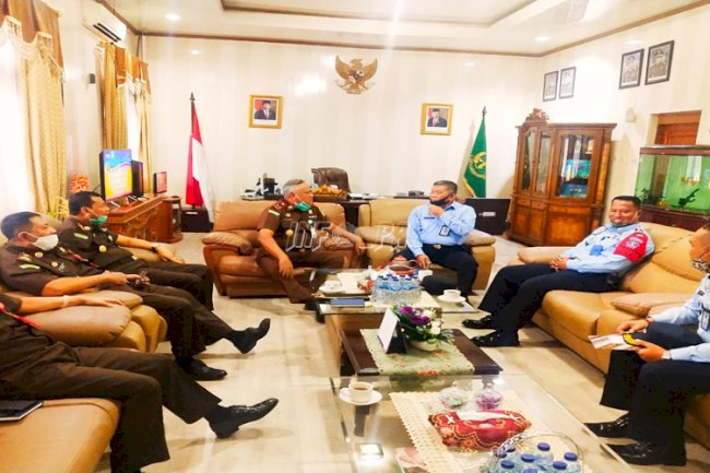 Kakanwil Maluku Bersama Kalapas & Karutan Ambon Sambangi Kejati & Sekda Maluku