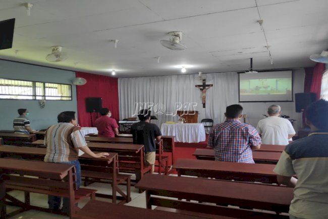 Lapas Palangka Raya Kembali Gelar Ibadah Minggu Bagi WBP