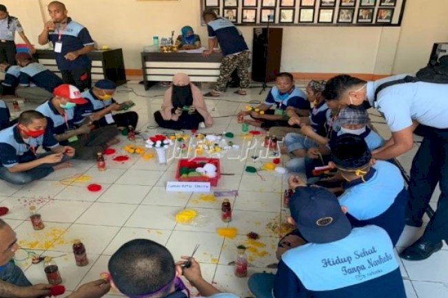 WBP LPN Sungguminasa Sulap Limbah Plastik Jadi Aksesoris Bernilai Jual