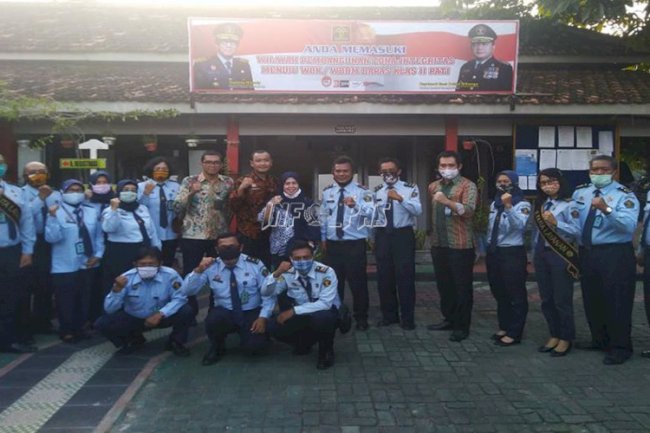 Evaluasi WBK/WBBM, Bapas Pati Terima Kunjungan TPI