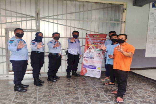 Tim Agen Perubahan Lapas Palangka Raya Sosialisasikan Anti Hoax, Hate Speech, dan Isu SARA