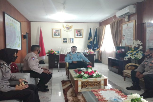 Kalapas Ambon Kedatangan Kanit Binmas & Bhabinkamtibmas Polsek Baguala 