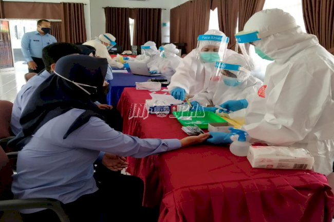 Jalani New Normal, WBP & Petugas Lapas Rangkasbitung di-Rapid Test