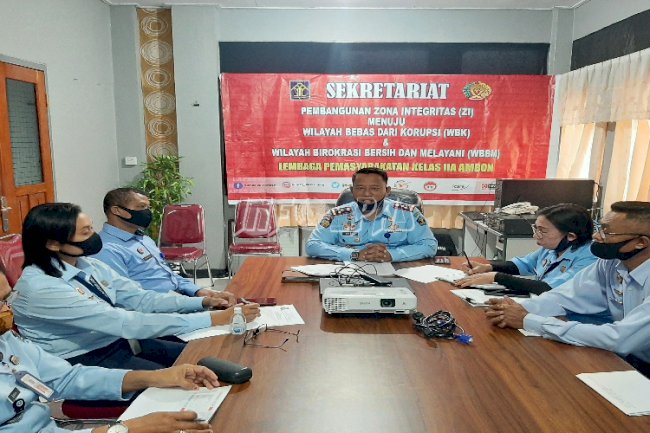 Tim Pokja WBK Lapas Ambon Terus Dalami Area Pokja Masing-Masing