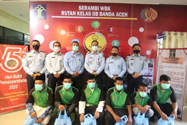 WBP Rutan Banda Aceh Terima Bantuan Pencegahan COVID-19