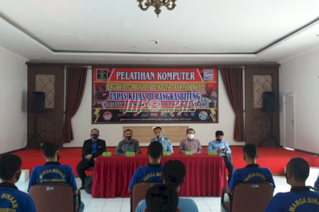 Wujudkan SDM Unggul, WBP Lapas Rangkasbitung Ikuti Pelatihan Komputer