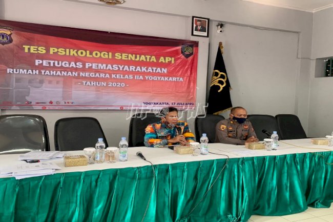 50 Petugas Rutan Yogyakarta Ikuti  Tes Psikologi Senjata Api