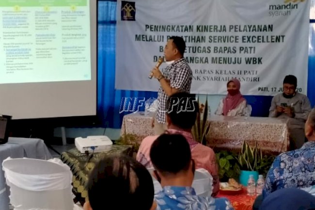 Demi Lolos WBK, Petugas Bapas Pati Dilatih Service Excellent