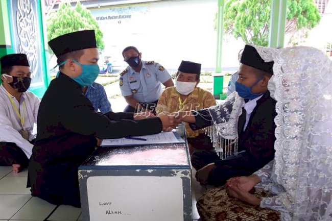Tahanan Menikah, Rutan Batang Berlakukan Protokol Kesehatan