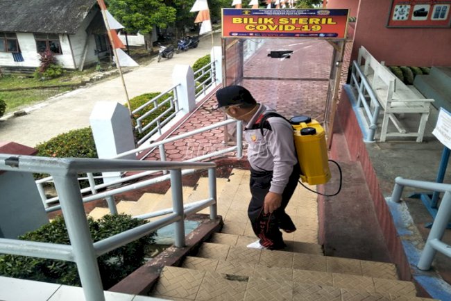 Lapas Muara Teweh Kembali Disterilkan Disinfektan