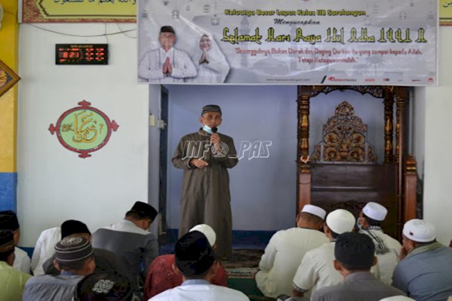 Iduladha di Lapas Sarolangun Terapkan Protokol Kesehatan 