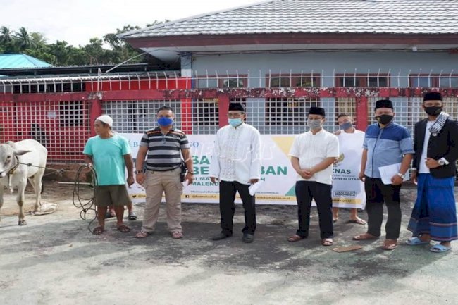 Rutan Manado Sembelih 2 Sapi Kurban Iduladha