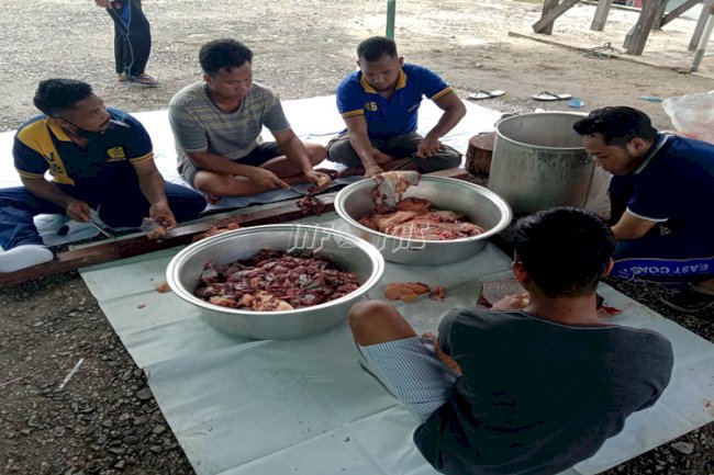 Rayakan Iduladha, Lapas Muara Teweh Sembelih 1 Sapi & 2 Kambing