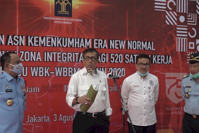 Berkinerja di Tengah New Normal, Kemenkumham Pasti Produktif Raih WBK/WBBM