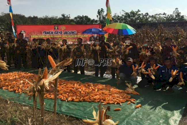 Dukung Ketahanan Pangan Nasional, Lapas Way Kanan Panen Raya Lagi