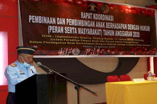 Divisi PAS Maluku Gelar Rakor Pembinaan Masyarakat terkait UU SPPA