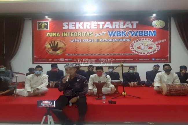 WBP Lapas Rangkasbitung Malam Mingguan Bareng Komunitas