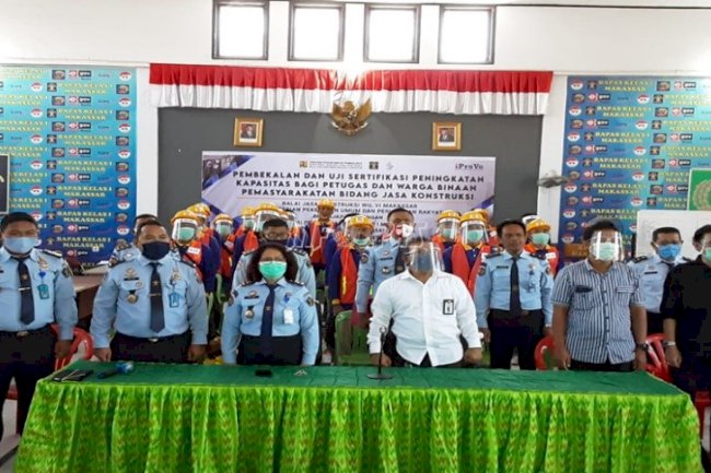 Bapas Makassar Wakili UPT Bapas dalam Sertifikasi PUPR