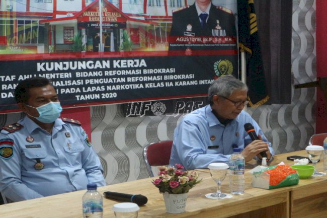 Kakanwil Kalsel Beri Wejangan di LPN Karang Intan Menuju WBK 2020