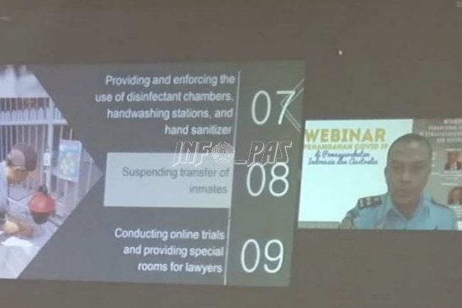 LPN Jakarta Ikuti Webinar Penanganan COVID-19 di Pemasyarakatan Indonesia & Australia