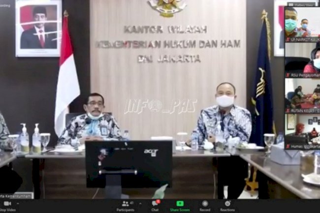 LPN Jakarta Ikuti Videoconference Hasil Survei Penilaian WBK & Penanganan COVID-19 