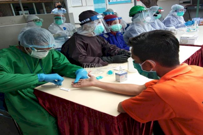 Lawan COVID-19, Nakes UPT PAS DIY Gelar Rapid Test bagi WBP