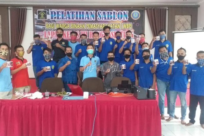 Gandeng AMIK Winus, Lapas Rangkasbitung Gelar Pelatihan Sablon