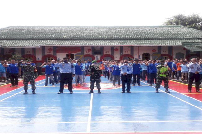 Lapas Sukabumi - Kodim 06/07 Kota Sukabumi Bekali Wawasan Kebangsaan kepada WBP