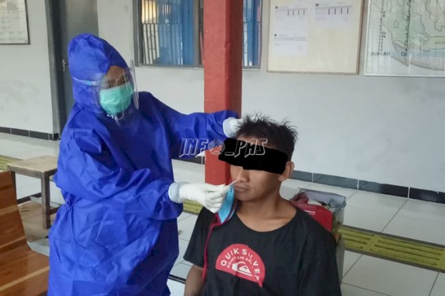 Lewat KENCANG, WBP Rutan Bantaeng Jalani Swab Test