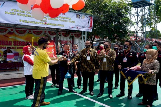 Lapas Semarang Gelar Porsenap serta Teken MoU dengan Peradi & Geram