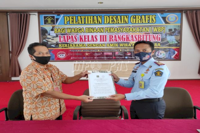 Pererat Kerja Sama, Lapas Rangkasbitung-AMIK Winus Teken PKS