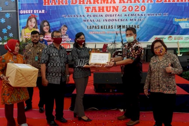 Lapas Semarang Terima 4.000 Masker & APD