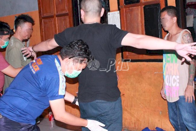 Dukung P4GN, Satops Patnal Rutan Manado Geledah Kamar Hunian