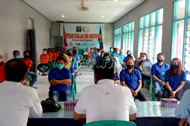 Gunakan Hak Pilih, WBP Rutan Buntok Dapat Sosialisasi dari KPU Barito Selatan