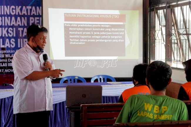 Lapas Sampit Gelar Peningkatan Kapasitas Jasa Konstruksi Bagi Petugas & WBP 
