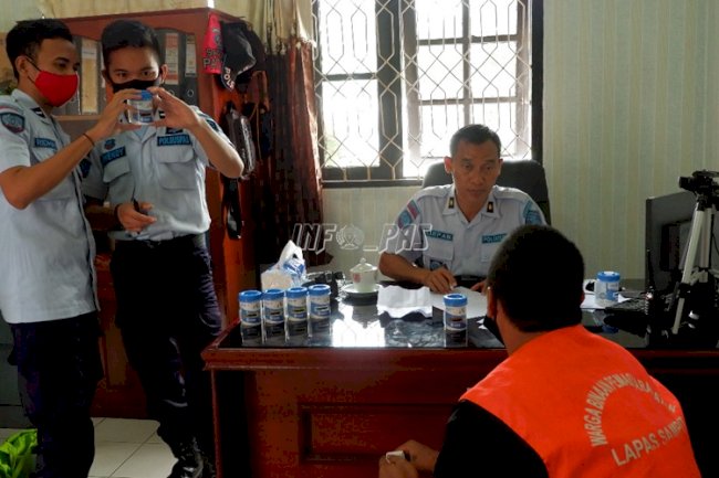 Upaya P4GN, Lapas Sampit Tes Urin Petugas & WBP