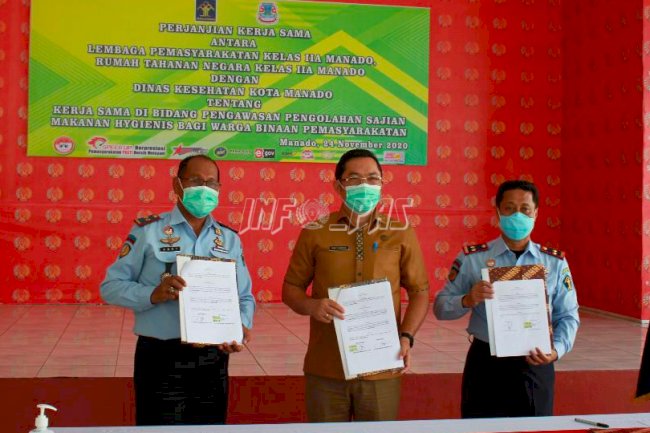 Berikan Sajian Higienis untuk WBP, Rutan Manado Teken PKS dengan Dinkes