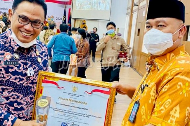 Ditjenpas Raih Penghargaan Anggota JDIHN Terbaik III Unit Eselon Kemenkumham