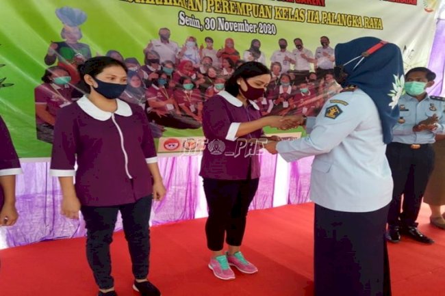 Tarian & Pameran Karya WBP Ramaikan Penutupan Pelatihan di LPP Palangka Raya