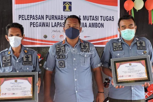 Lapas Ambon Lepas Petugas Purnabakti dan Mutasi
