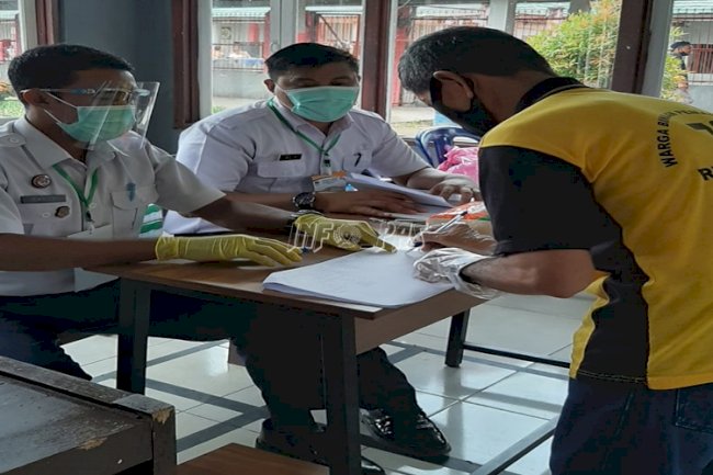 WBP Rutan Kuala Kapuas Salurkan Hak Pilihnya