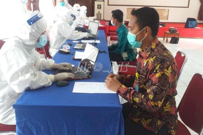 Pastikan Bebas COVID-19, Lapas Rangkasbitung Diswab
