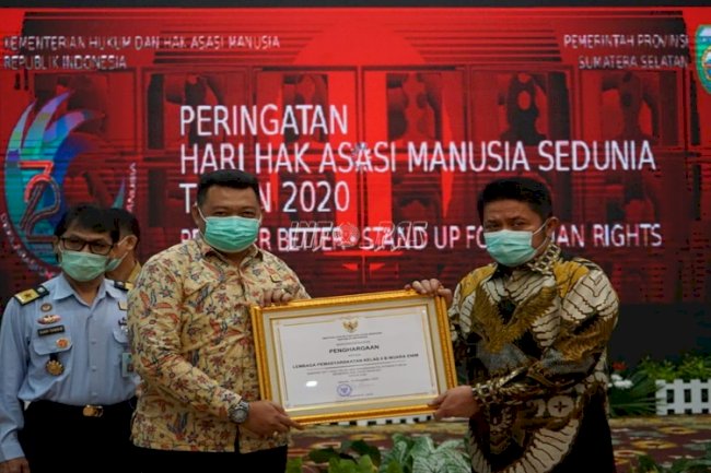 Lapas Muara Enim Raih Penghargaan Layanan Berbasis HAM