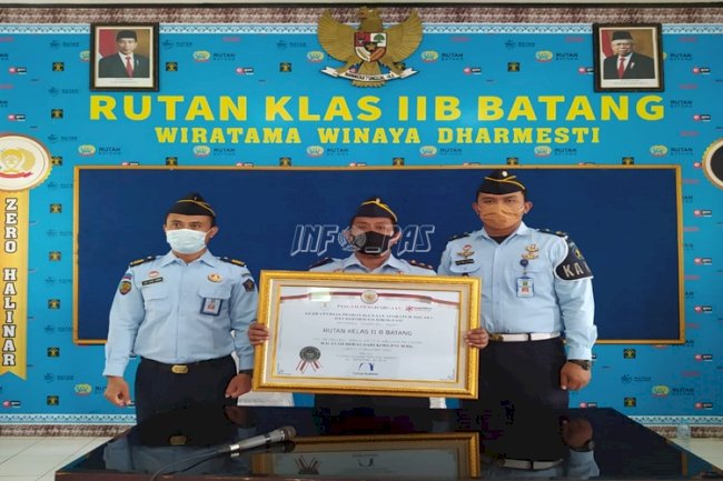 Rutan Batang Raih Penghargaan WBK dari Kemenpan RB