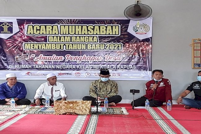 Sambut Tahun 2021, Rutan Kuala Kapuas Gelar Muhasabah